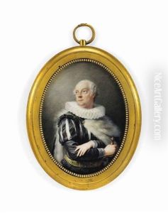 Count Johann Baptist Esterhazy De Galantha (1748-1800), In Renaissance Dress, Black Doublet With Slashed Sleeves To Reveal White, White Ruff And Cuffs