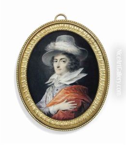 Count Josef Johann Von Fries (1765-1788), In Purple Silk Jacket, White Shirt With Large Double Standing Lawn Collar
