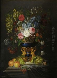 Bouquet De Fleurs by Edouard Autrique