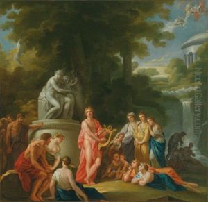Apollo Unter Den Hirten, Entwurf Fur Den Vorhang Des Alten Wiener Burgtheaters
