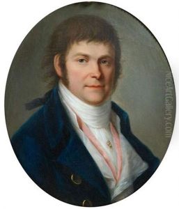 Portrait D'homme En Redingote Bleue