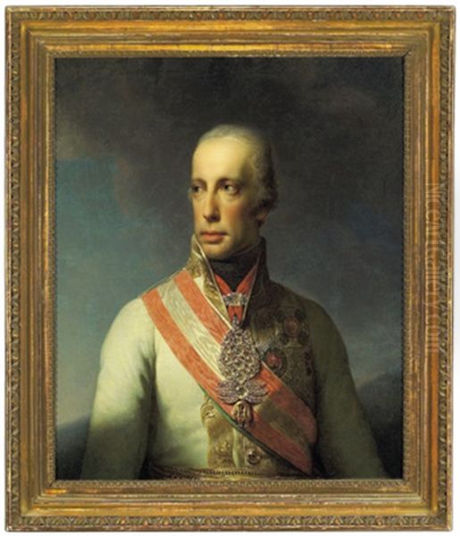 Bildnis Kaiser Franz Mit Dem Orden Vom Goldenen Vlies Mit Brillanten - view 1