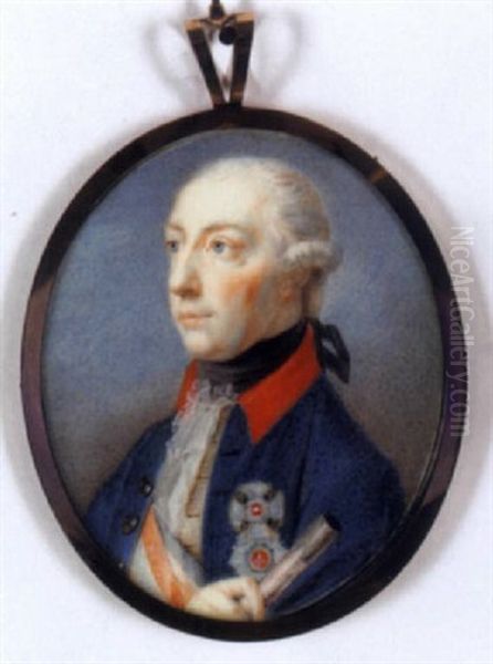 Bildnis Kaiser Josef Ii. In Blauem Uniformrock Mit Dem Orden Vom Goldenen Flies Und Dem Maria Theresienorden - view 1