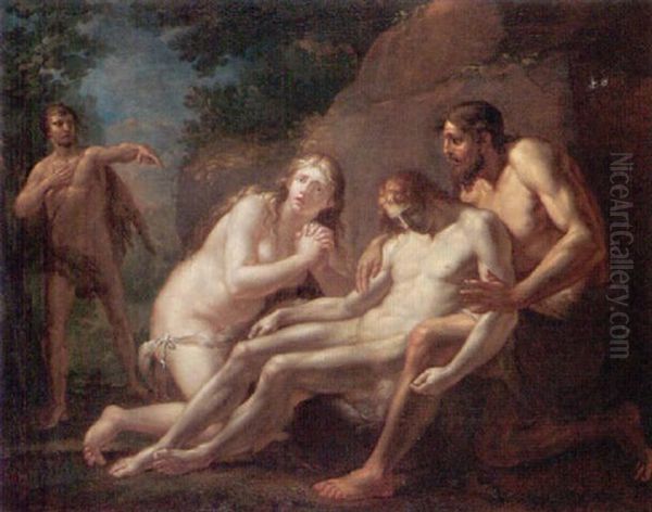 Adam And Eve Lamenting The Death Of Abel - view 1