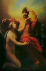 Thetis Bittet Zeus Um Waffen Fur Achilles by Friedrich Heinrich Fueger