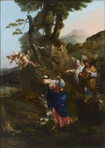 Mary"s Pilgrimage Through Mountains by Josef von Fuehrich
