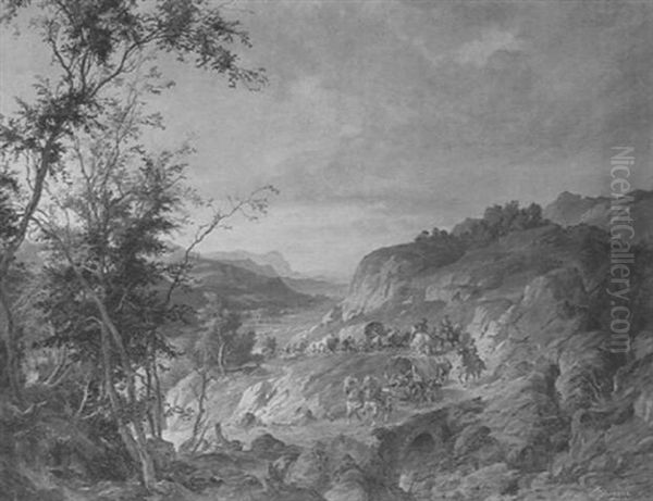 Landschaft Mit Soldatenzug - view 1
