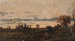 Landscape With A Figure On A Country Road by Richard Henry Fuller