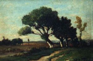 Willows Along A Country Road by Richard Henry Fuller