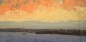 Sunset, Sydney Harbour by Albert Henry Fullwood