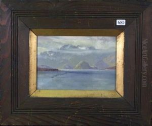 Steam Boat On Lake by Albert Henry Fullwood
