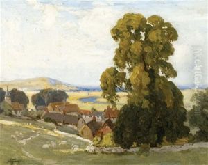 Landscape In Sussex by Albert Henry Fullwood