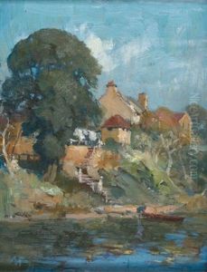Old Buildings, Kerosene Bay, Sydney (+ Mcmahons Point, Sydney, Lrgr; Pair) by Albert Henry Fullwood
