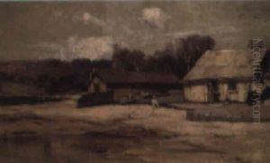 Boathouses On The Beach (sydney Cove?) by Albert Henry Fullwood