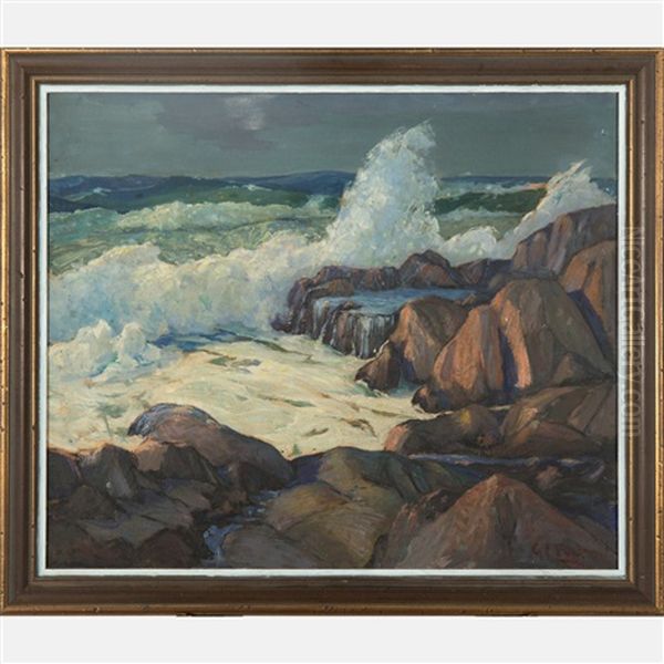 Western Coastal Scene With Rocks - view 1