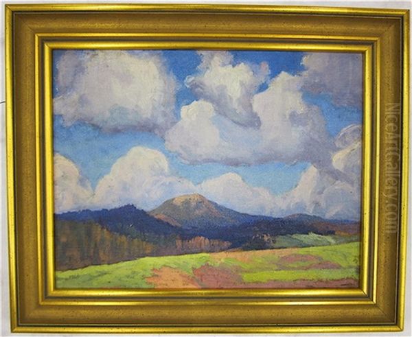 Willamette Valley Landscape With Clouds And Hills - view 1
