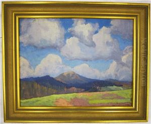 Willamette Valley Landscape With Clouds And Hills