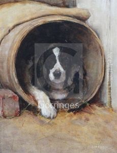 Dog In A Barrel Kennel by Samuel Fulton