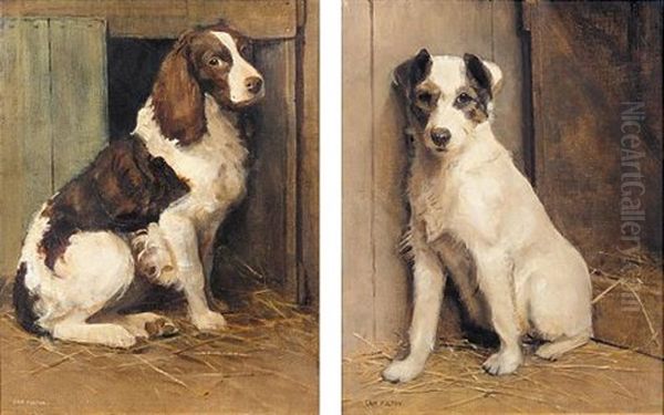 A Jack Russell (+ A Springer Spaniel; Pair) - view 1