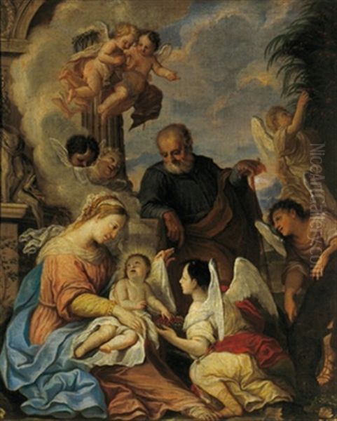 Sacra Famiglia Con Angeli - view 1