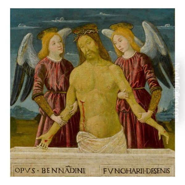 Christ Supported By Two Angels - view 1
