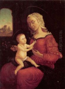 Madonna Med Barnet by Bernardino Fungai