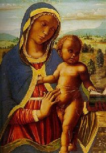 Madonna And Child With A Landscape Beyond