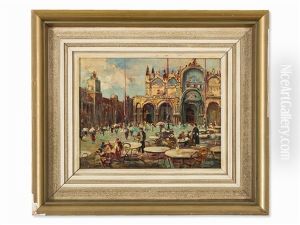 St. Mark"s Square In Venice by Vincenzo Funiciello
