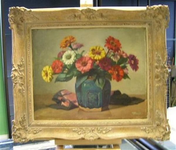 Still Life Of Flowers In A Vase - view 1