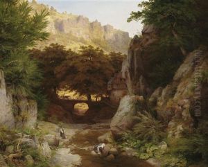 Muhle Im Tal (frankische Schweiz?) by Heinrich Funk