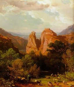 Sudlandische Gebirgslandschaft An Einem Sommertag