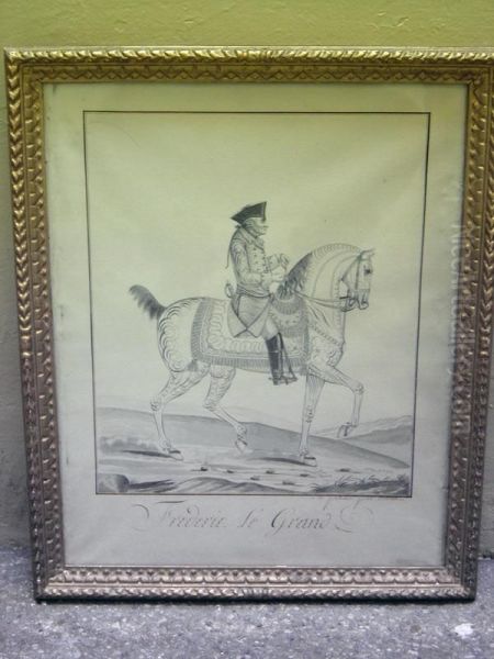 Portrait Equestre De Frederic Le Grand - view 1