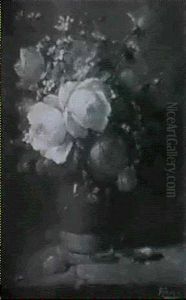 Still Life With Red Roses by Bernard Anton Funke-Kupper