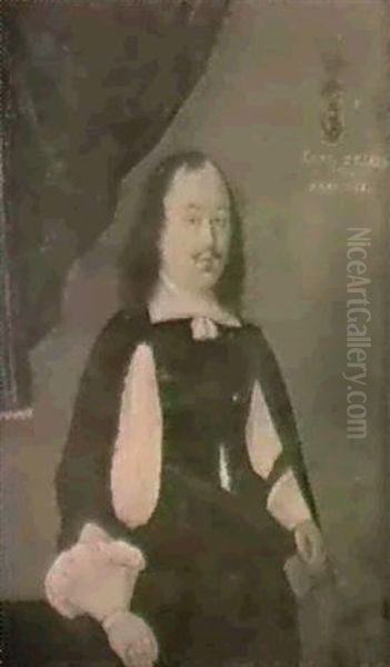 Portrait D'un Gentilhomme Au Chien - view 1