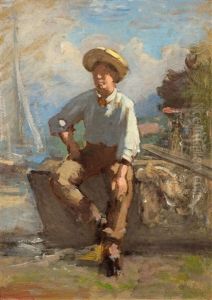 Etude Pour "le Pecheur A La Belotte" by Francois Furet
