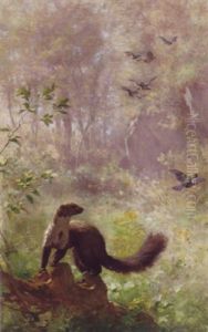 Weasel On Watch by Francois Furet