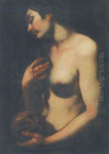Busende Maria Magdalena by Francesco Furini