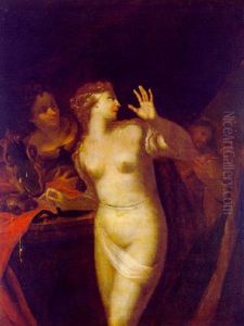 Martha Tadelt Ihre Eitle Schwester Maria by Francesco Furini