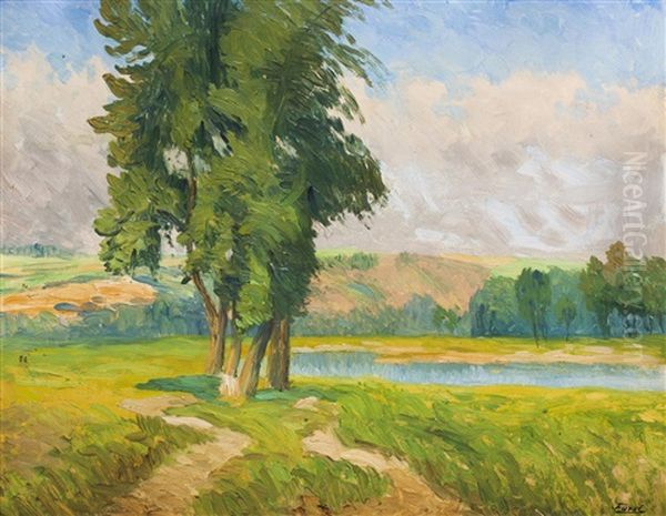 Landschaft Mit Wasserflache - view 1