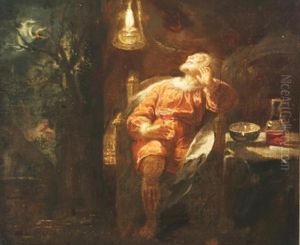 Gentleman Seated With Wine Glass