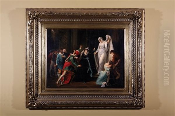 Leontes Looking At The Statue Of Hermione (act Five, Scene Three From The Winters Tale) - view 1