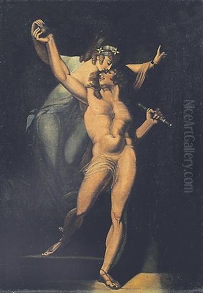 Theseus Empfangt Von Ariadne Den Faden - view 1