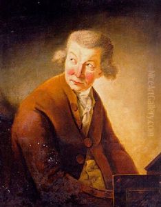 Portrait Of A Gentleman (franz Joseph Haydn?) At A Pianoforte