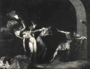 Illustration Zu Einem K"nigsdrama (shakespeare?)
