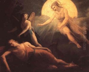 Die Mondg"ttin Selene Besucht Den Schlafenden Endymion