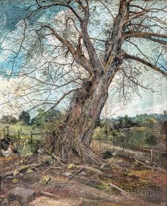 Majestic Tree With Chickens by Charles Lewis Fussell