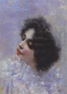 Portrait De Femme by Antonio Torres Fuster