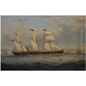 The Ss "antona Ii" Passing Little Cumbrae by Samuel Holburn Fyfe