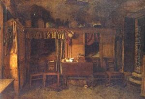 A Cottage Interior by William Baxter Collier Fyfe
