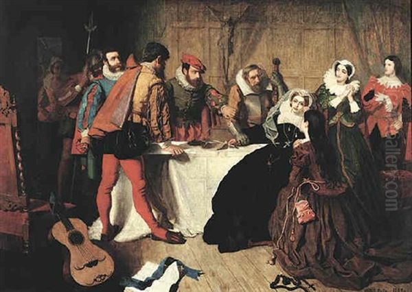 The Abdication Od Mary Queen Of Scots At Lochleven Castle - view 1